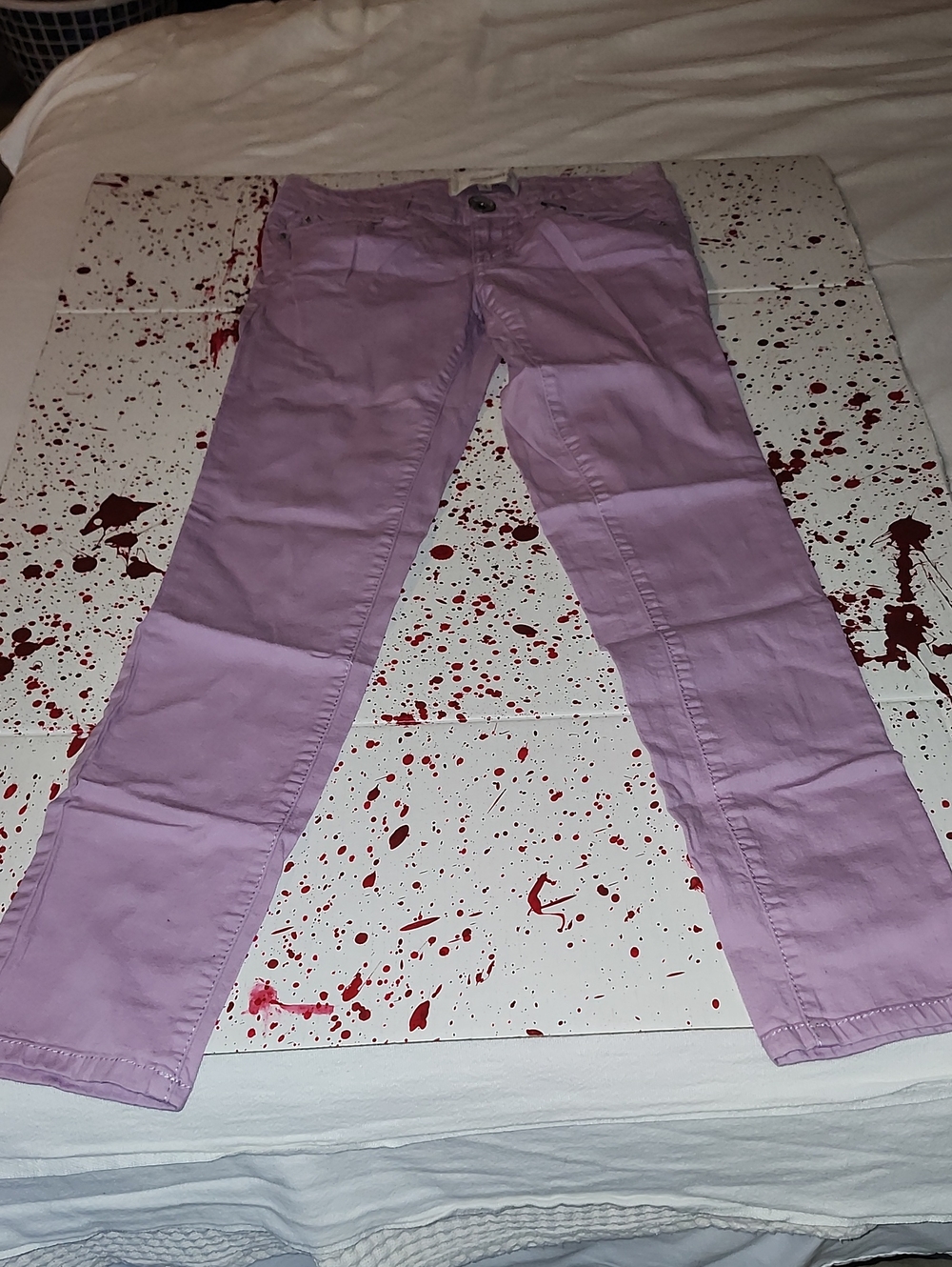 Rewind Lavender High-Rise Button Jeans